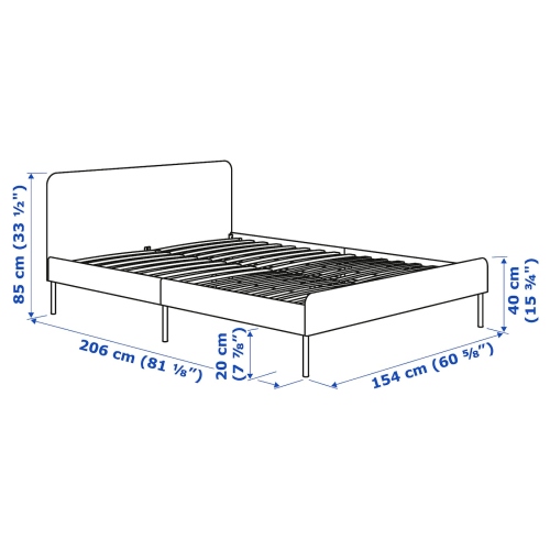 Malm bed frame dimensions deals
